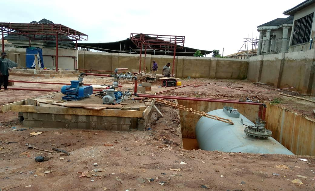 Industrial construction site